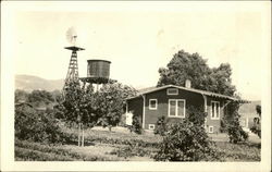 Home, Windmill, Water Tower Lakeside, CA Postcard Postcard Postcard