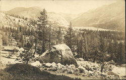 Mountainside in a National Park Postcard