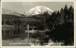 Mt. Lassen from Manzanita Lake, Calif. Postcard