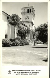 Santa Barbara County Court House Postcard