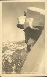 The Overhanging Rock with 8 Feet of Snow Postcard