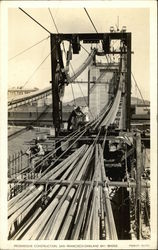 Progressive Construction, San Francisco Oakland Bay Bridge Postcard