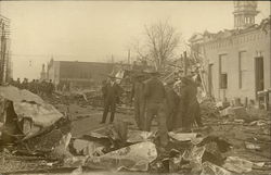 Men Marvel At Earthquake Destruction,1906 Postcard