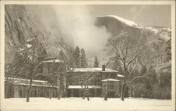 Snow in Yosemite National Park Postcard