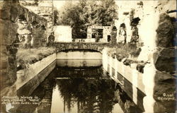 Mammoth plunge in Jack London's Castle Postcard