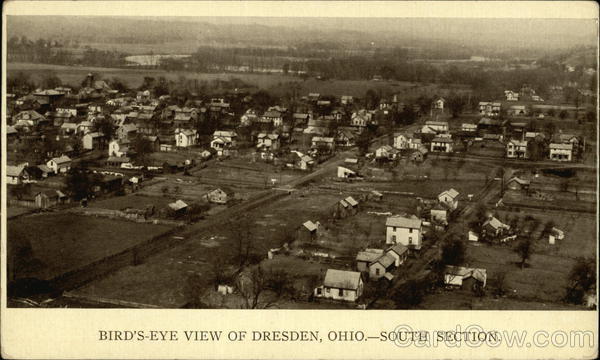 Bird's Eye View of South Section Dresden Ohio