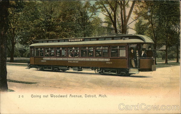 Going Out Woodward Avenue Detroit Michigan