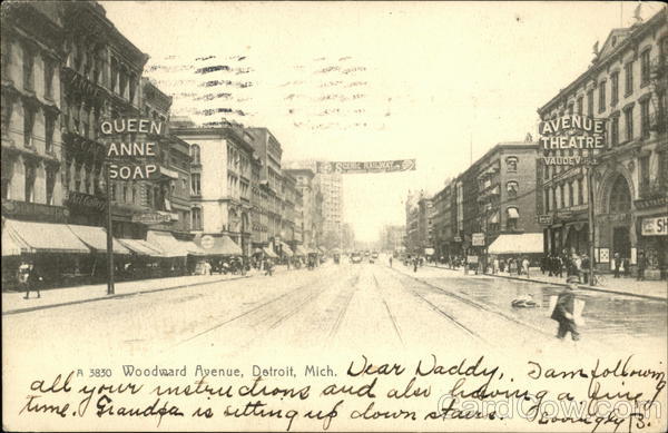 Woodward Avenue Detroit Michigan