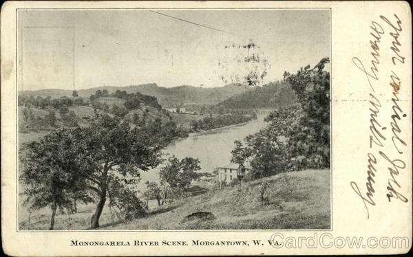 Monongabela River Scene Morgantown West Virginia