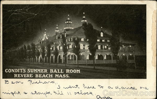 Condit's Summer Ball Room Revere Beach Massachusetts