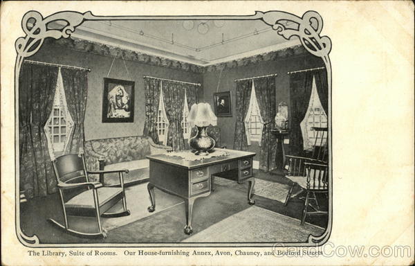 The Library, Suite of Rooms of Jordan Marsh Company Boston Massachusetts