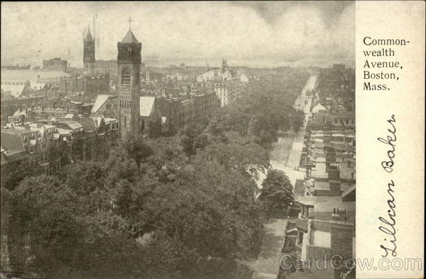 Commonwealth Avenue Boston Massachusetts Marr