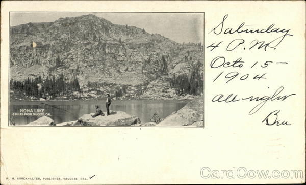 Nona Lake and Mountain View Truckee California