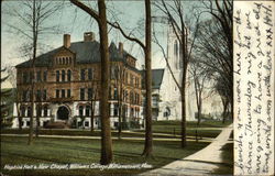 Williams College - Hopkins Hall & New Chapel Williamstown, MA Postcard Postcard Postcard