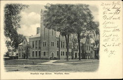 Westfield High School Massachusetts Postcard Postcard Postcard