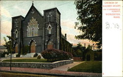 Church of Sacred Heart Worcester, MA Postcard Postcard Postcard