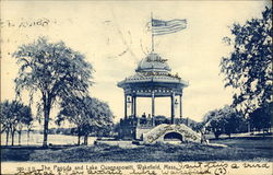 The Pagoda and Lake Quannopowitt Postcard