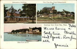 Greeting from Onset Bay, Mass. Postcard