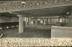 Subway of Troy Union Depot Postcard