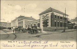 Union Station Troy, NY Postcard Postcard Postcard