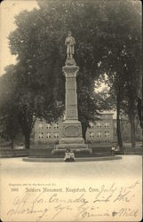 Soldiers Monument Naugatuck, CT Postcard Postcard Postcard