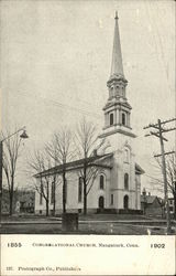 Congregational Church Naugatuck, CT Postcard Postcard Postcard