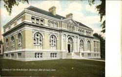 Library of the New Britain Institute Postcard