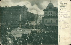 Paulus Hook and Soldiers Monument Jersey City, NJ Postcard Postcard Postcard