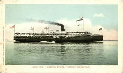 Photograph of "Western States" Steamer Postcard