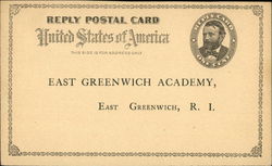 Reply Postal Card - East Greenwich Academy Postcard
