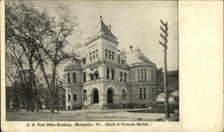 U.S. Post Office Building Montpelier, VT Postcard Postcard Postcard