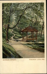 Bowles Spring French Lick, IN Postcard Postcard Postcard