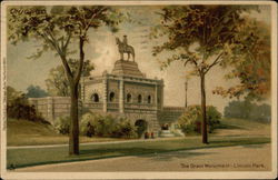 The Grant Monument, Lincoln Park Chicago, IL Postcard Postcard Postcard