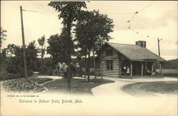 Entrance to Palmer Park Postcard