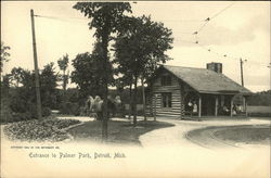 Entrance to Palmer Park Detroit, MI Postcard Postcard Postcard