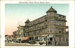 Metropolitan Hotel Revere Beach, MA Postcard Postcard Postcard