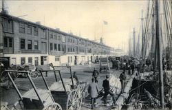Early Morning at "T" Wharf Postcard