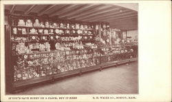 R. H. White Co. - Clock Department Postcard