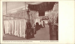 Lace Curtains, Draperies - R.H. White Co. Postcard