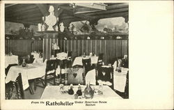 Rathskeller Dining Room - Under American House Postcard