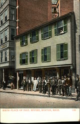 Birth Place of Paul Revere Postcard