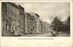 Commonwealth Avenue from Massachusetts Avenue Postcard