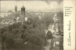 Commonwealth Avenue Postcard