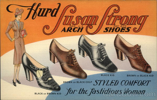 Hurd Susan Strong Arch Shoes Styled Comfort for the Fastidious Woman