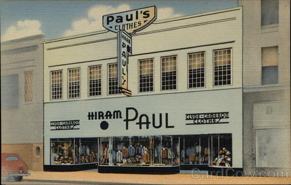 Hiram Paul Clothes Advertising