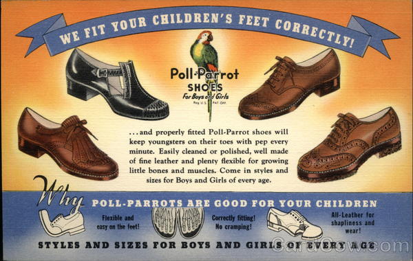 Poll-Parrot Shoes Shoe Advertising