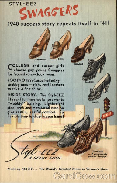 1940's Swaggers Shoes Advertising