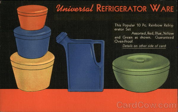 Universal Refrigerator Ware Advertising