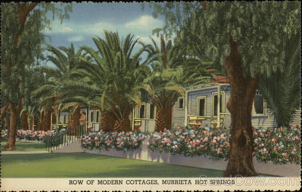 Row of Modern Cottages, Murrieta Hot Springs California