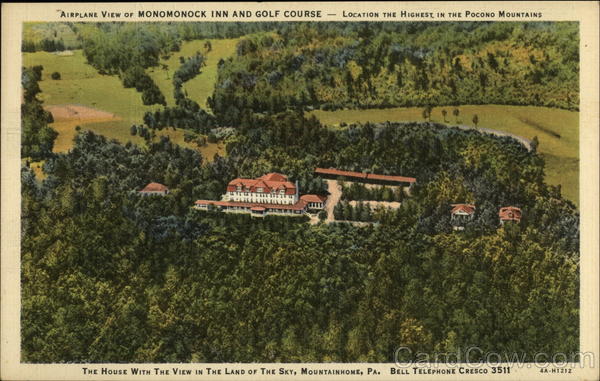 Monomonock Inn and Golf Course Mountainhome Pennsylvania